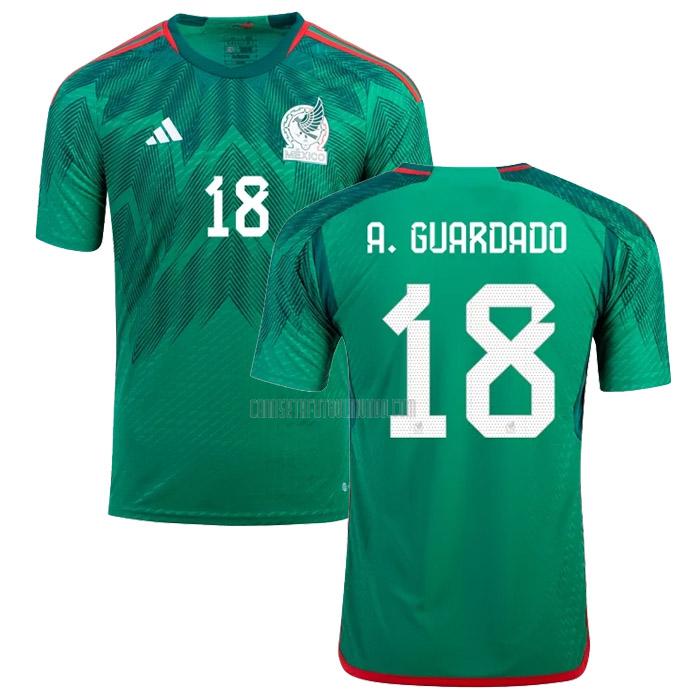 camiseta a. guardado méxico copa mundial primera 2022
