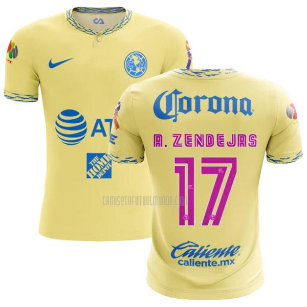 camiseta a. zendejas club america primera 2022-2023
