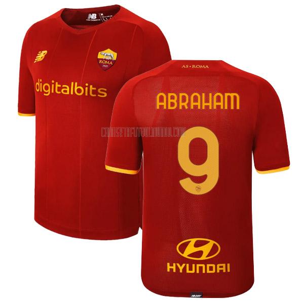 camiseta abraham del roma del primera 2021-2022