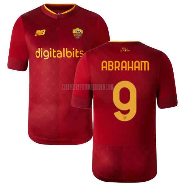 camiseta abraham del roma del primera 2022-2023