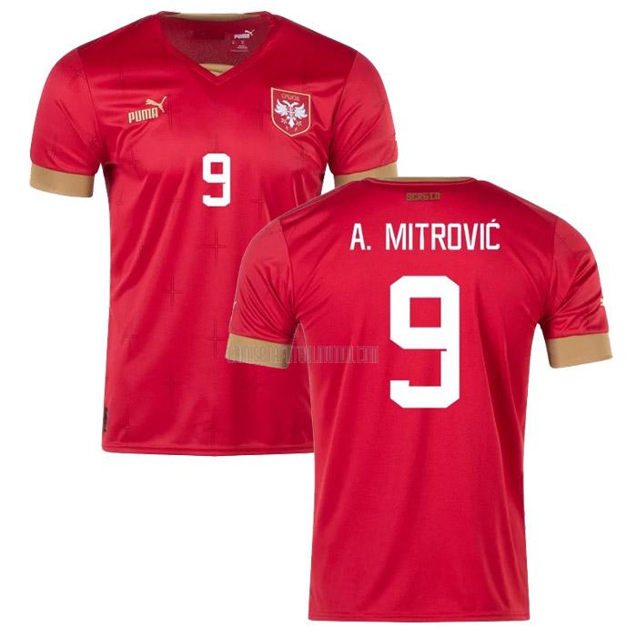 camiseta aleksandar mitrovic serbia copa mundial primera 2022
