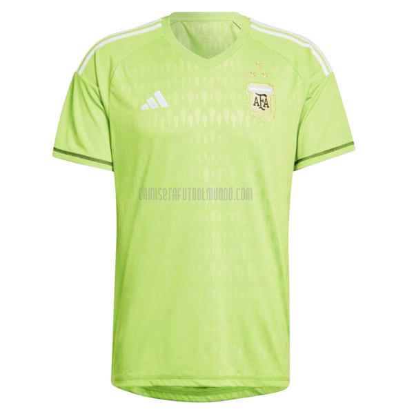 camiseta argentina 3star portero verde 2022