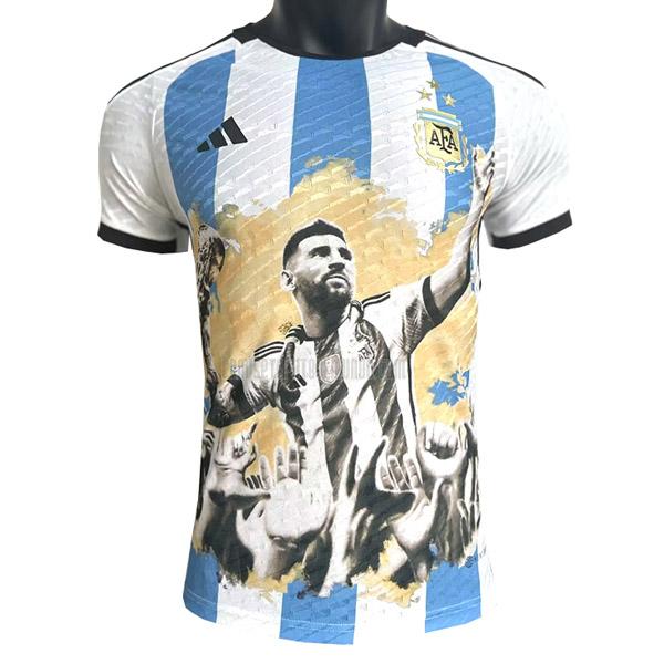 camiseta argentina champions edición de jugador 2023