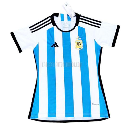 camiseta argentina mujer 3 star primera 2022