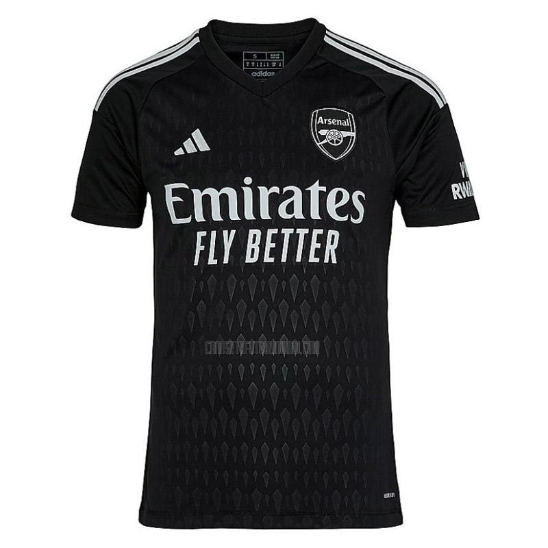 camiseta arsenal portero negro 2023-2024