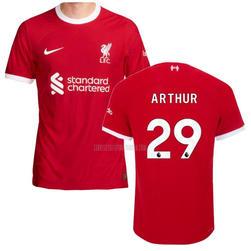 camiseta arthur liverpool edición de jugador primera 2023-2024