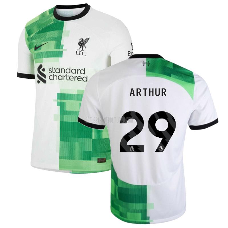 camiseta arthur liverpool segunda 2023-2024