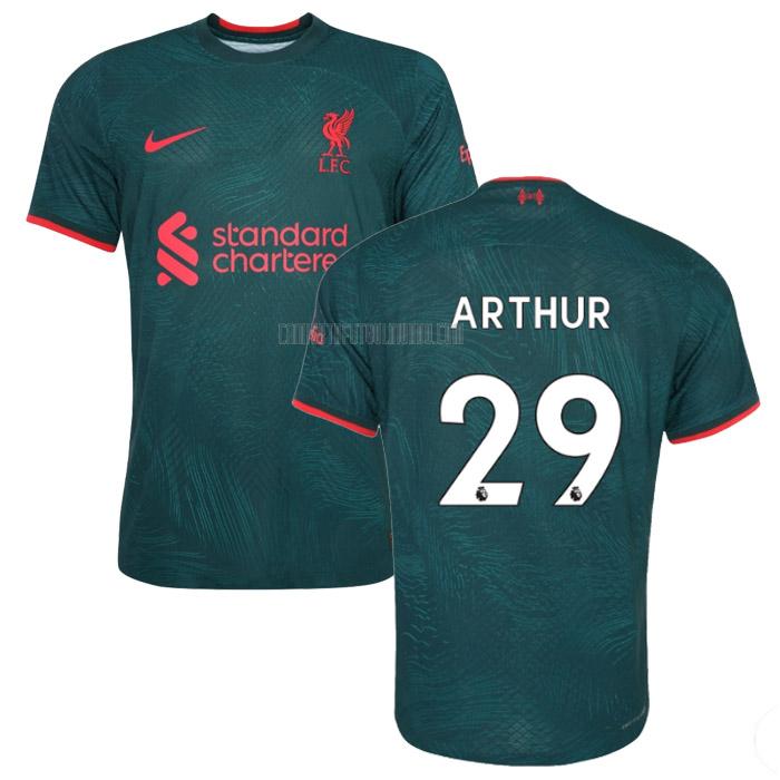 camiseta arthur liverpool tercera 2023