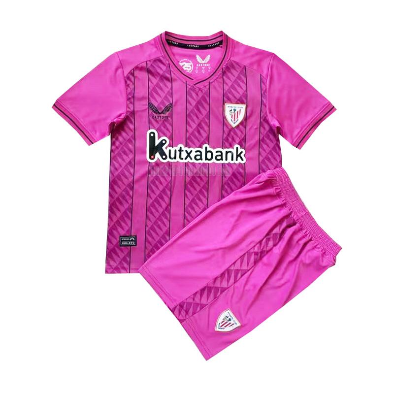 camiseta athletic bilbao niños portero rosa 2023-2024