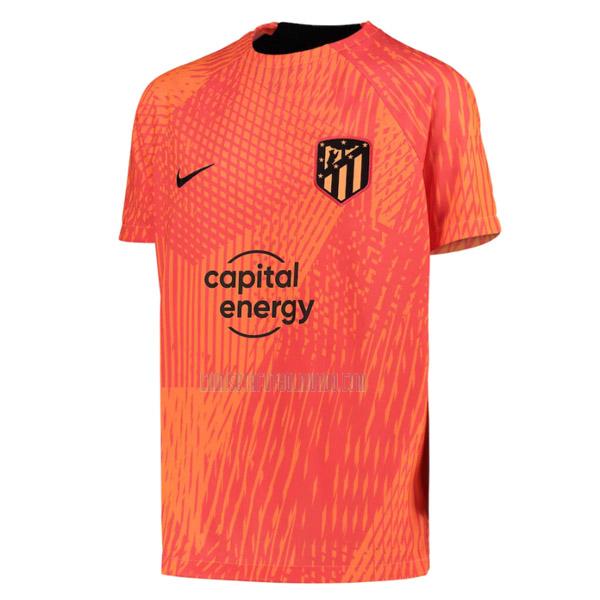 camiseta atlético de madrid pre-match naranja 2022-2023