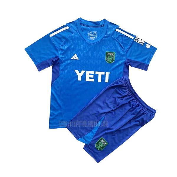 camiseta austin niños portero azul 2023-2024