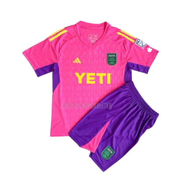 camiseta austin niños portero rosa 2023-2024