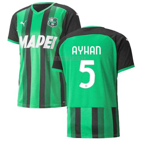 camiseta ayhan del sassuolo calcio del primera 2021-2022