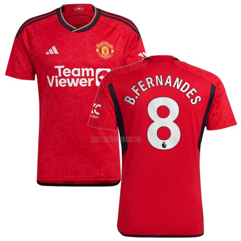 camiseta b.fernandes manchester united primera 2023-2024