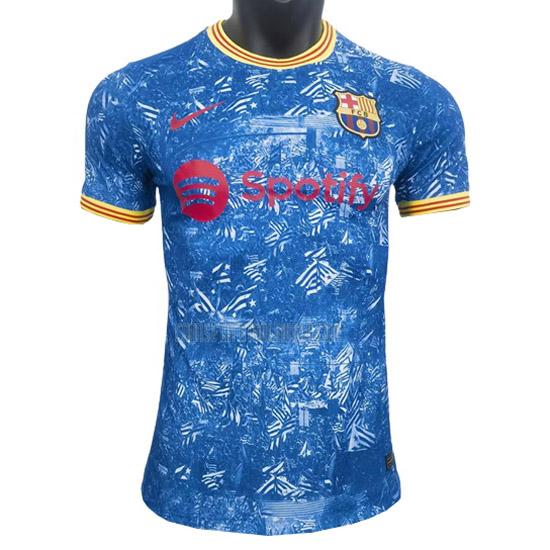 camiseta barcelona azul 2023