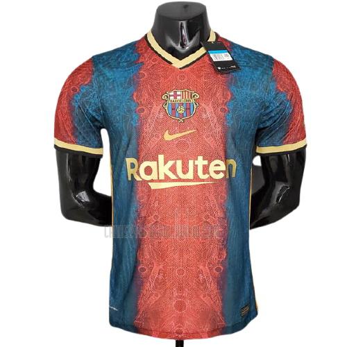 camiseta barcelona edición de jugador concepto rojo azul 2021