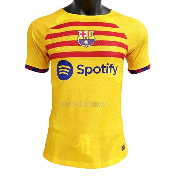 camiseta barcelona edición de jugador cuatro 2022-2023