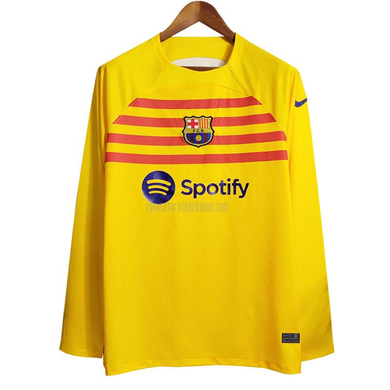 camiseta barcelona manga larga cuarta 2022-2023