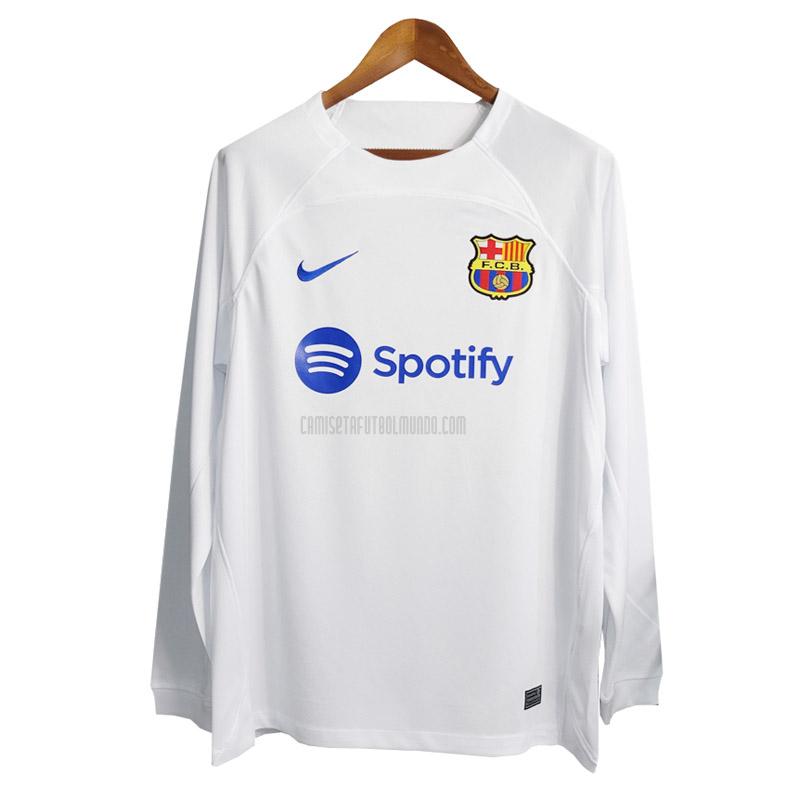 camiseta barcelona manga larga segunda 2023-2024