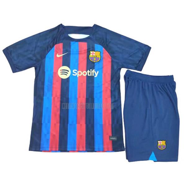 camiseta barcelona niños spotify primera 2022-2023