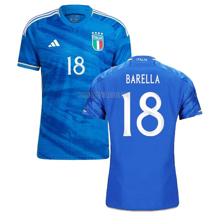camiseta barella italia primera 2023