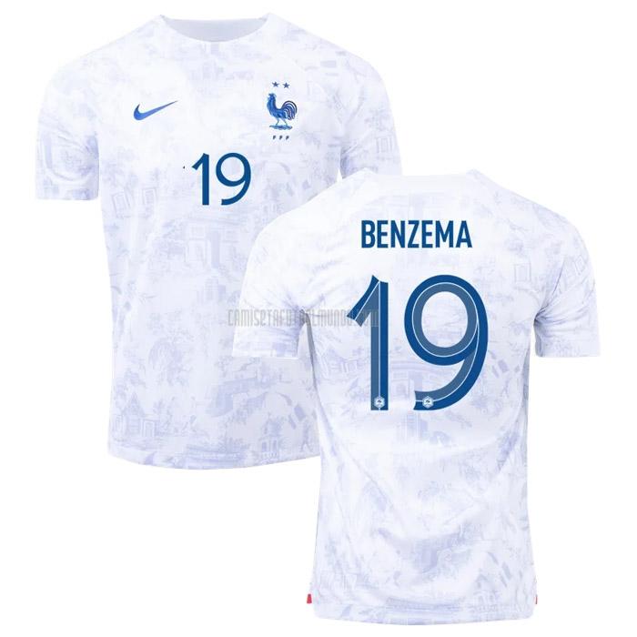 camiseta benzema francia copa mundial segunda 2022