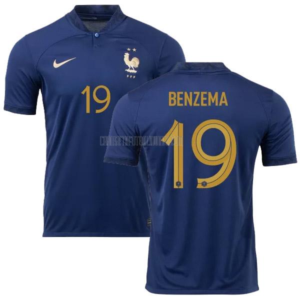 camiseta benzema francia primera 2022