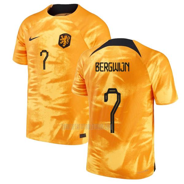 camiseta bergwijn holanda copa mundial primera 2022