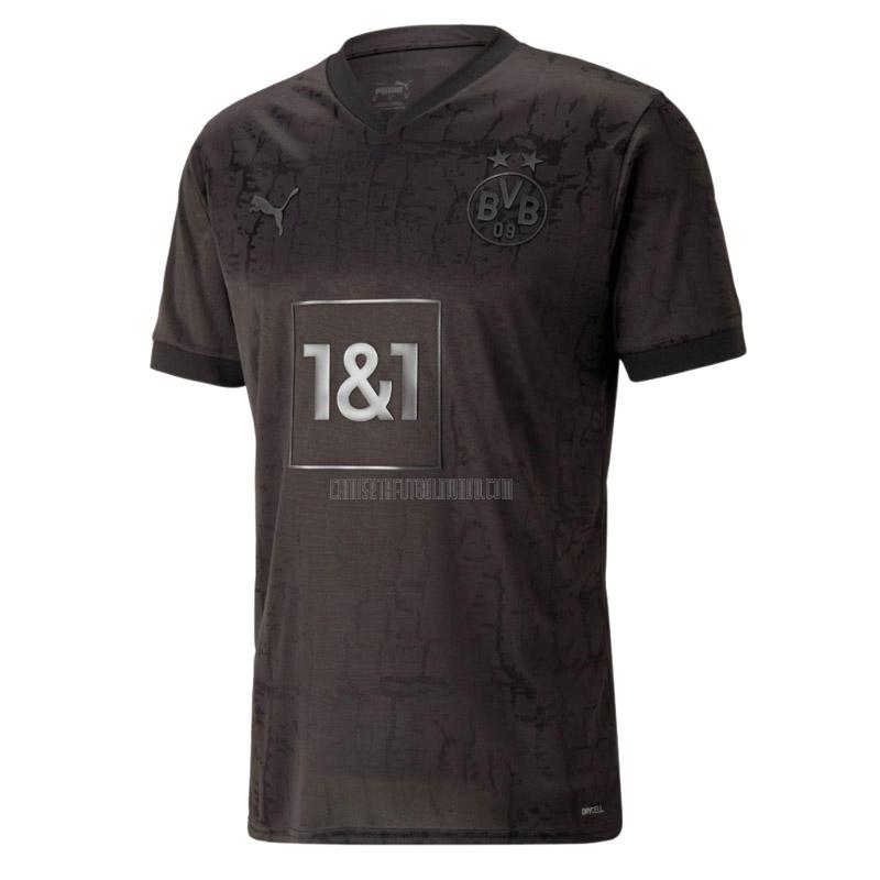 camiseta borussia dortmund kohle und stahl negro 2022-2023
