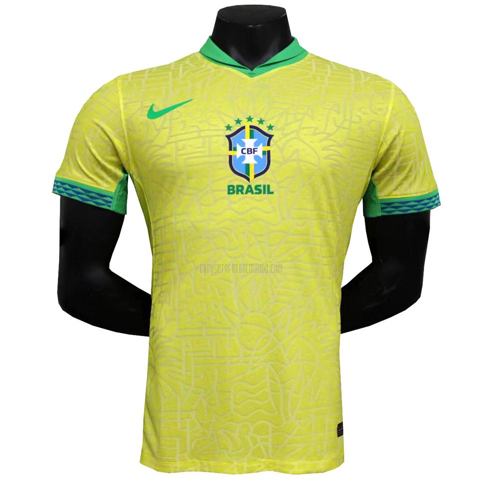 camiseta brasil edición de jugador primera 2024