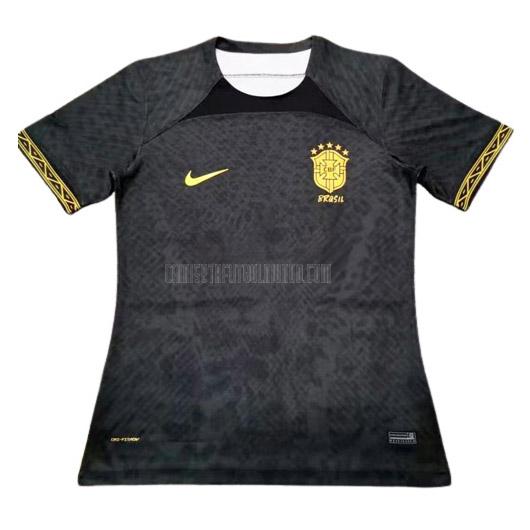 camiseta brasil edición especial copa mundial negro 2022