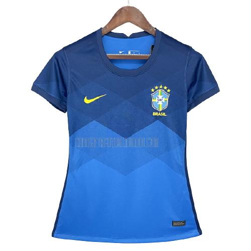camiseta brasil mujer segunda 2020-2021