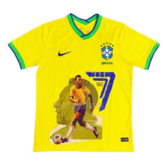 camiseta brasil pele 7 amarillo 2023