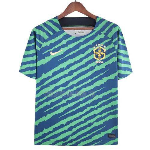 camiseta brasil pre-match 2022