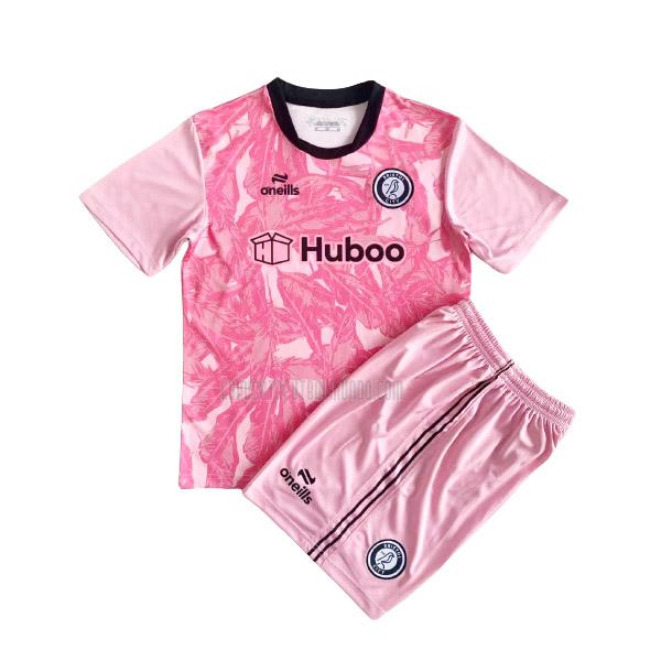 camiseta bristol city niños portero rosa 2022-2023