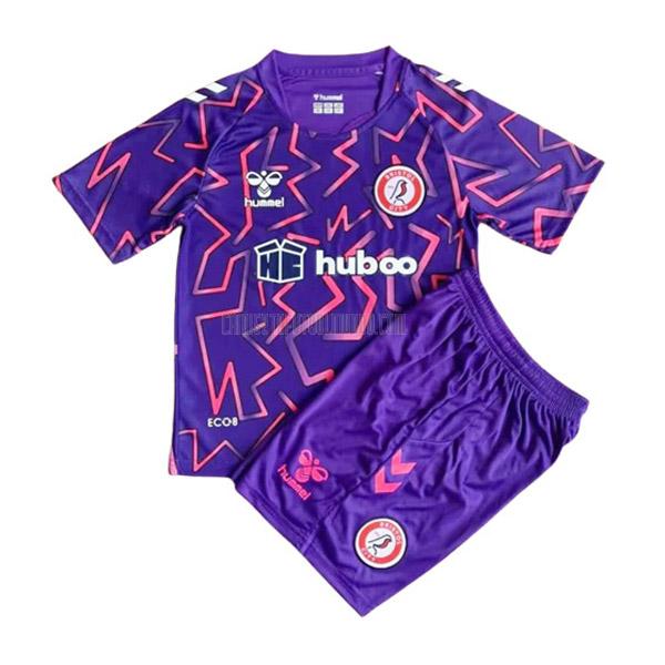camiseta bristol city niños portero violeta 2022-2023