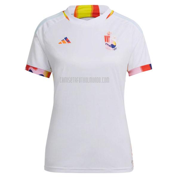 camiseta bélgica mujer copa mundial segunda 2022