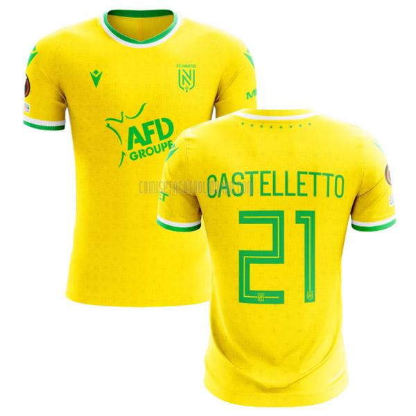 camiseta castelletto fc nantes primera 2022-2023