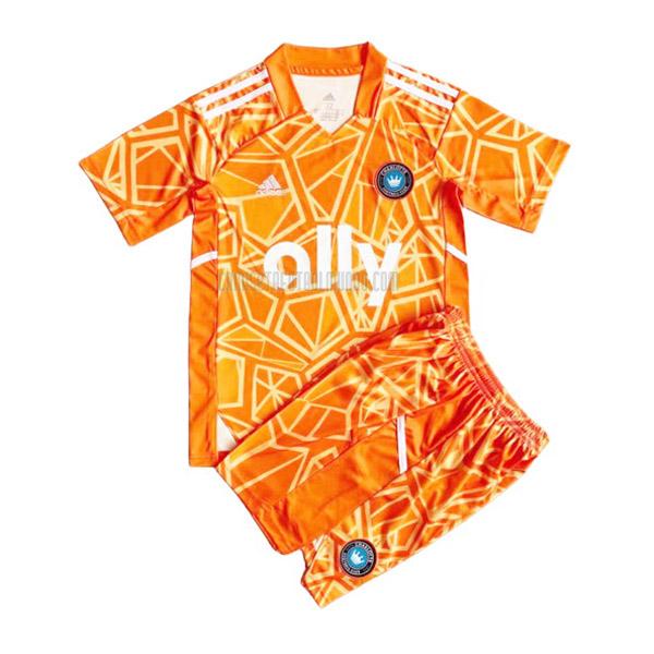 camiseta charlotte fc niños portero naranja 2022-2023