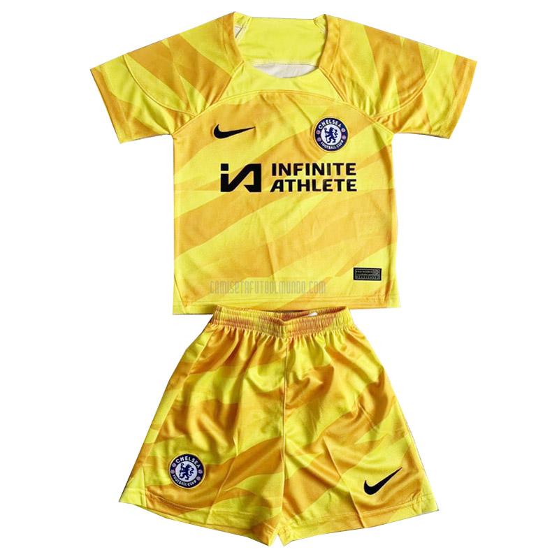 camiseta chelsea niños portero amarillo 2023-2024
