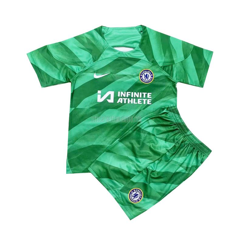 camiseta chelsea niños portero verde 2023-2024