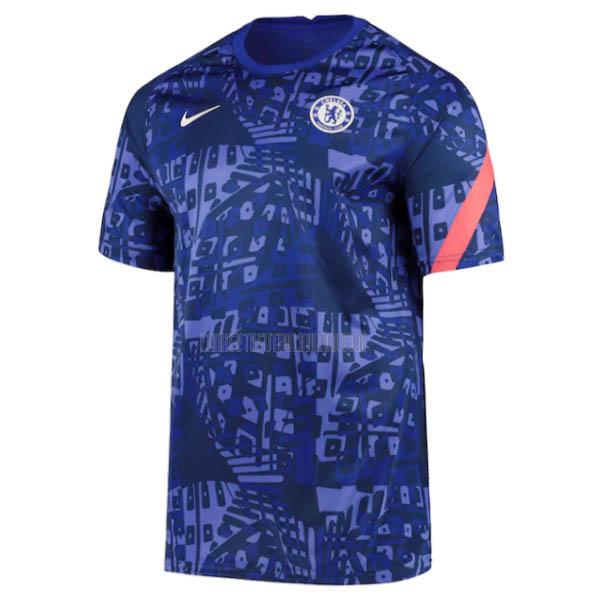 camiseta chelsea pre-match azul 2020-2021