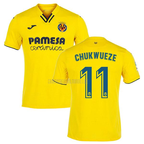 camiseta chukwueze del villarreal del primera 2021-2022