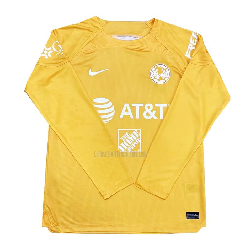 camiseta club america portero manga larga amarillo 2022-2023