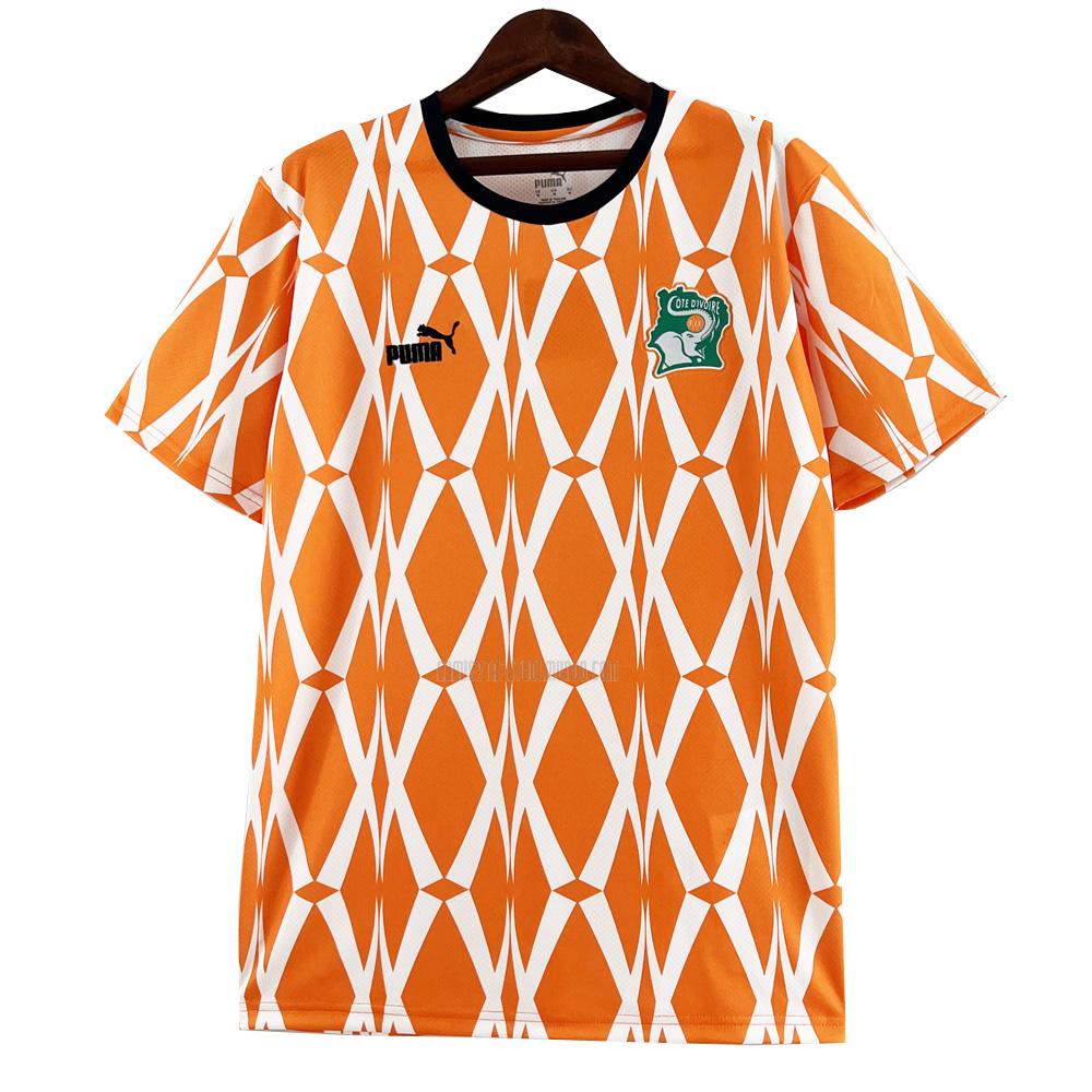 camiseta costa de marfil especial naranja 2023-2024