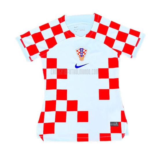 camiseta croacia mujer primera 2022
