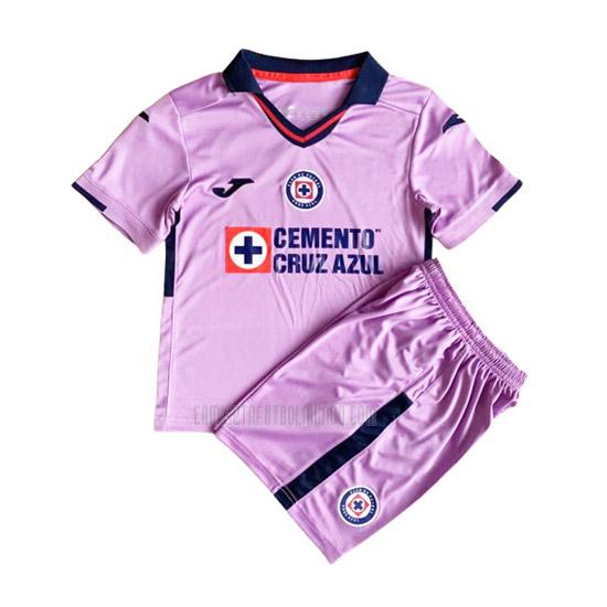 camiseta cruz azul niños portero violeta 2022-2023