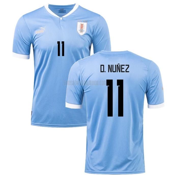 camiseta d. nunez uruguay copa mundial primera 2022