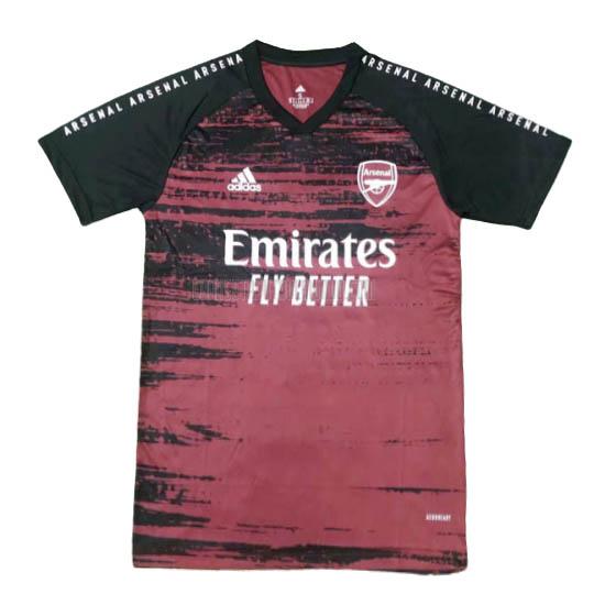 camiseta de entrenamiento arsenal rosso-nero 2020-2021