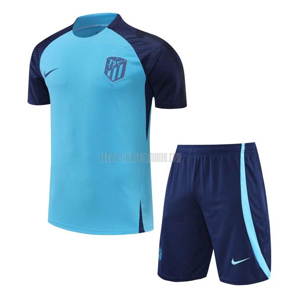 camiseta de entrenamiento atletico de madrid traje azul 2022-2023